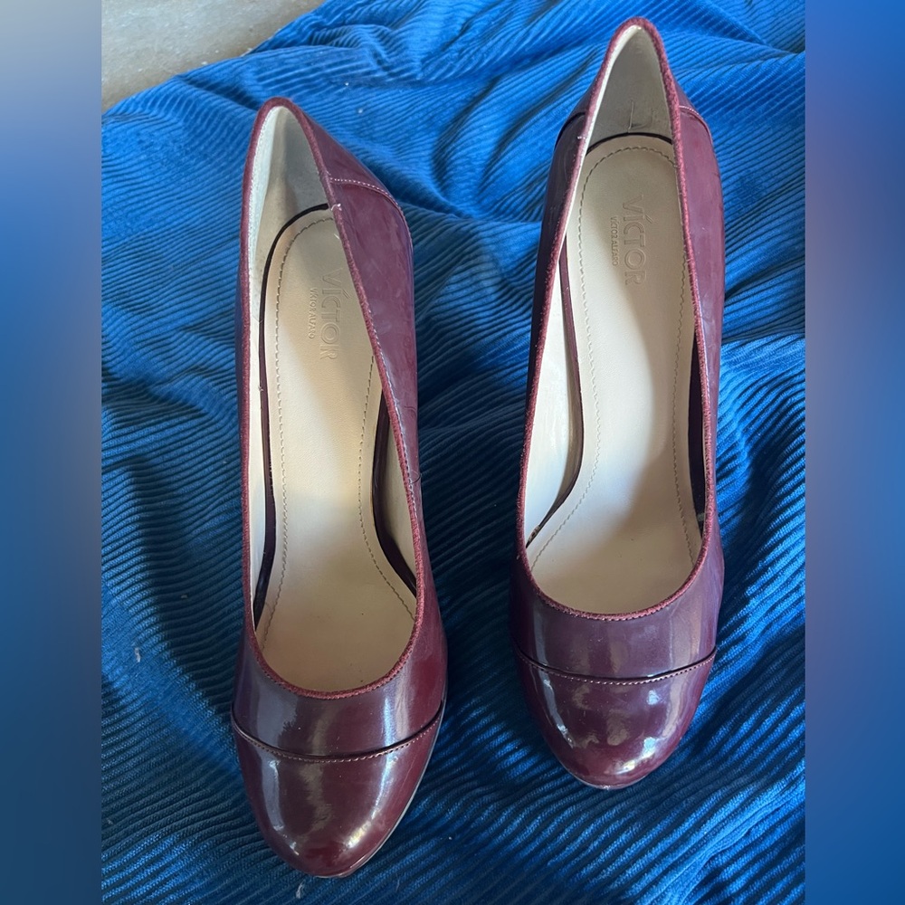 Victor Alfaro Clairette Burgundy Heel